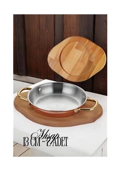 Ahşap Sahan Altlığı 2 Adet 13 cm fiyatları