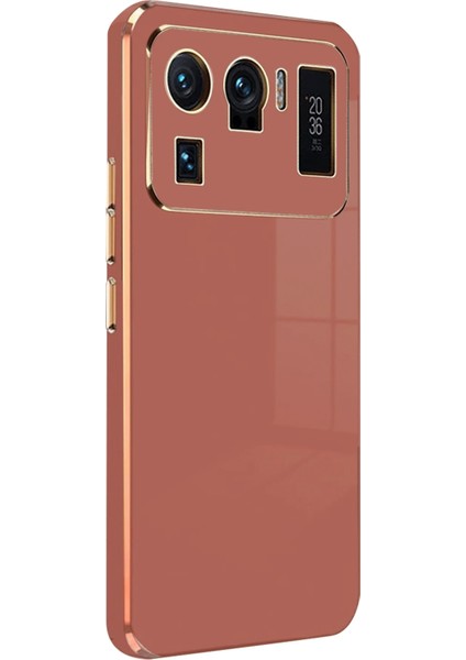Xiaomi Mi 11 Ultra Kılıf Volet Silikon - Kırmızı Yktsn