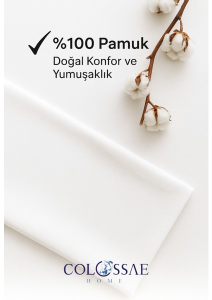 %100 Pamuk Köşe Lastikli Alez – Sıvı Geçirmez Yatak Koruyucu (Tek ve Çift Kişilik)