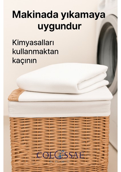 %100 Pamuk Köşe Lastikli Alez – Sıvı Geçirmez Yatak Koruyucu (Tek ve Çift Kişilik)