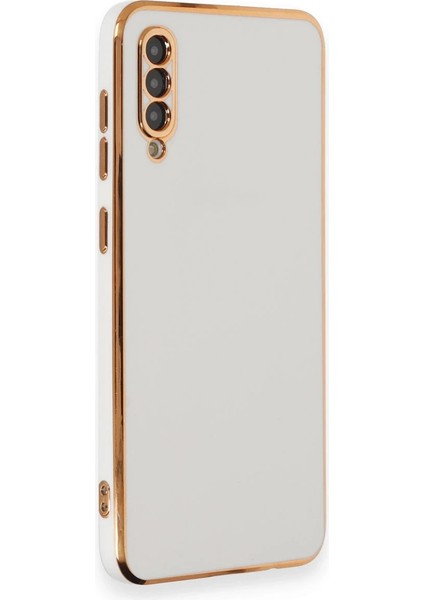 Samsung Galaxy A70 Kılıf Volet Silikon - Beyaz Yktsn