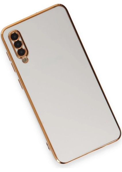 Samsung Galaxy A70 Kılıf Volet Silikon - Beyaz Yktsn