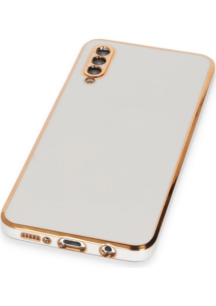 Samsung Galaxy A70 Kılıf Volet Silikon - Beyaz Yktsn
