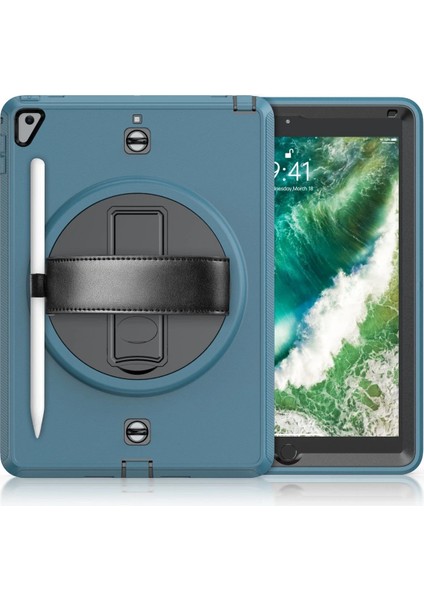 Ipad 5 Air 9.7 Kılıf Strap-C Otterbox Tablet Kapak - Mavi Yktsn