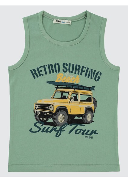 Erkek Çocuk Tişört 2-5 Yaş Soft Haki