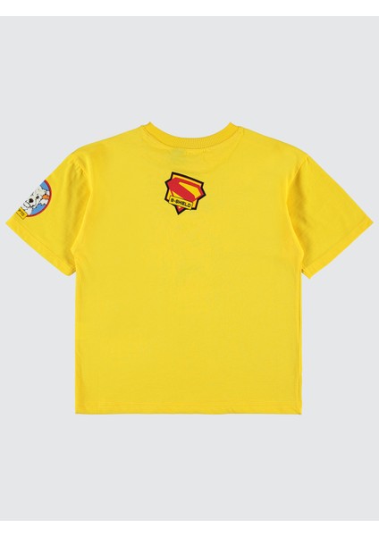 Süperman Erkek Çocuk Tişört 6-9 Yaş Sarı fiyatları