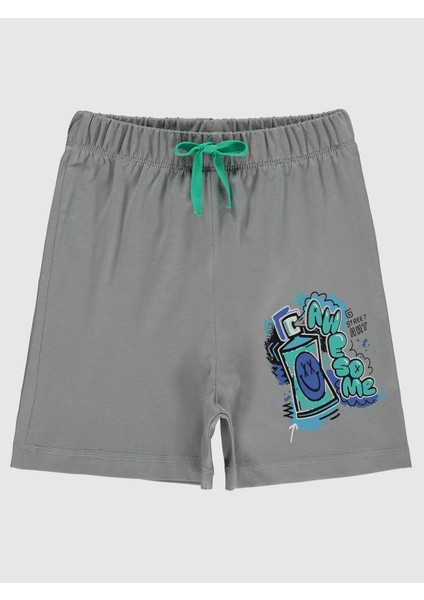 Erkek Çocuk Şort 2-5 Yaş Açık Gri