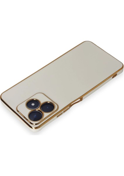 Realme C53 Kılıf Volet Silikon - Beyaz Yktsn
