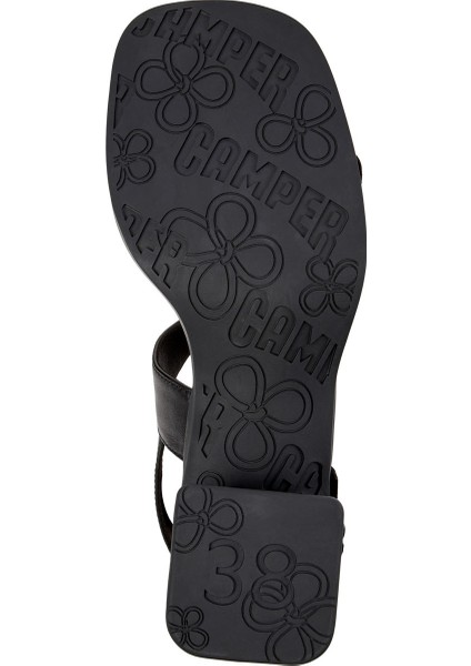 Deri Siyah Kadın Topuklu Sandalet K201739-001 indirimleri