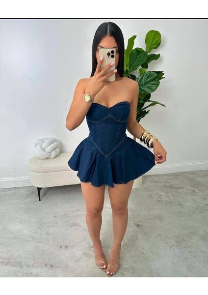 Denim Elbise
