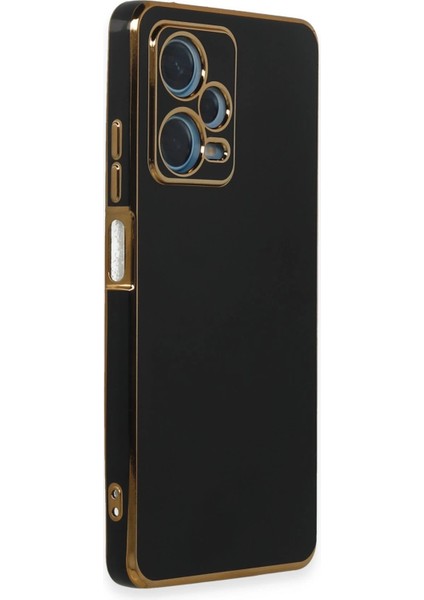 Xiaomi Redmi Note 12 Pro Plus Kılıf Volet Silikon - Siyah Yktsn
