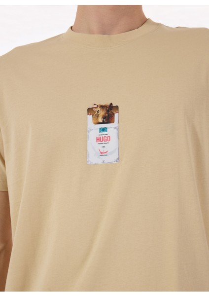 Bisiklet Yaka Düz Bej Erkek T-Shirt 50530683_DILESSES 10266462 01 fırsatları