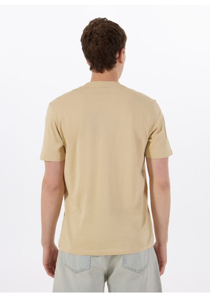 Bisiklet Yaka Düz Bej Erkek T-Shirt 50530683_DILESSES 10266462 01 indirimleri