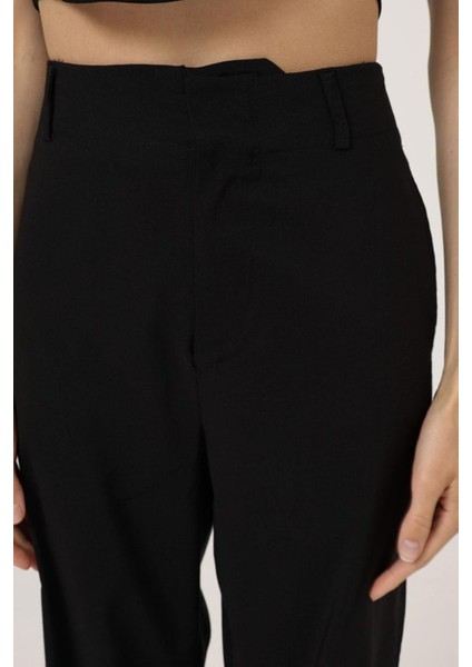 Duble Paça Pantolon - Siyah