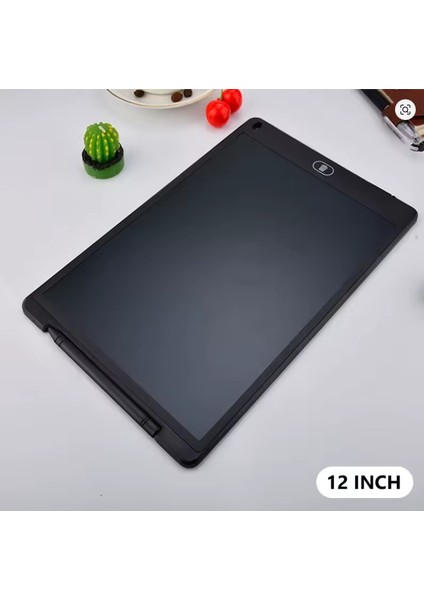 12 Inç Büyük Boy Dijital Çocuk Çizim Tableti Yazı Tahtası Grafik Not Yazma Eğitim Tableti