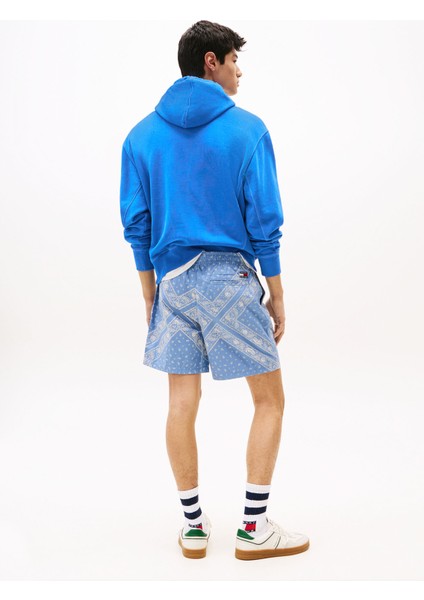 Regular Fit Açık Mavi Erkek Şort DM0DM21945DY6 Tjm Aop Loose Beach S