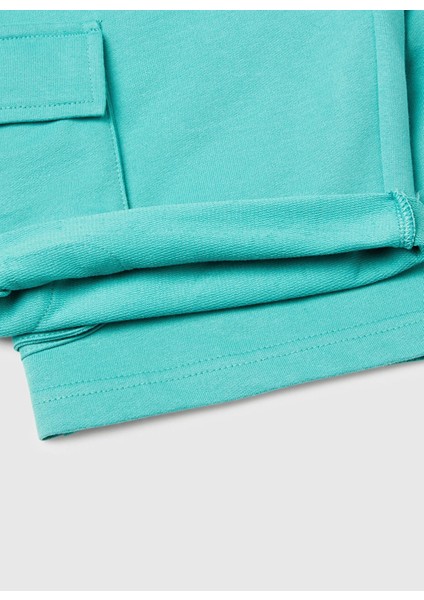 Normal Bel Regular Fit Mint Erkek Çocuk Şort 39DJC902N