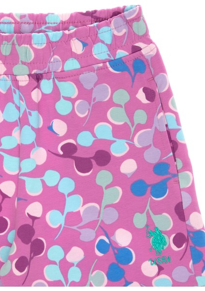 Lastikli Bel Relaxed Fuşya Kız Çocuk Şort Valerıa modelleri