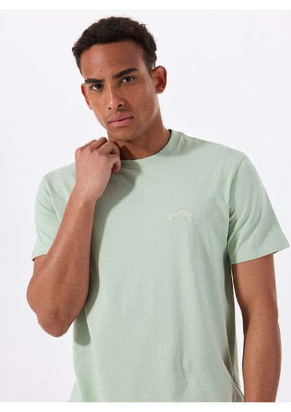 Arch Crew Ss EBYKT00100 Yeşil Bisiklet Yaka Regular Fit Düz Erkek T-Shirt modelleri