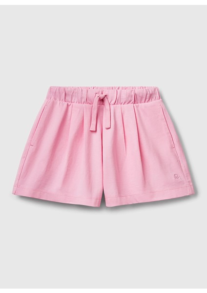 Pembe Kız Çocuk Şort