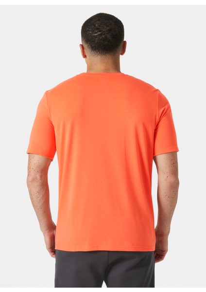 HHA.34419_HELLY Hansen Hp Race Grap Turuncu Bisiklet Yaka Normal Düz Erkek T-Shirt modelleri