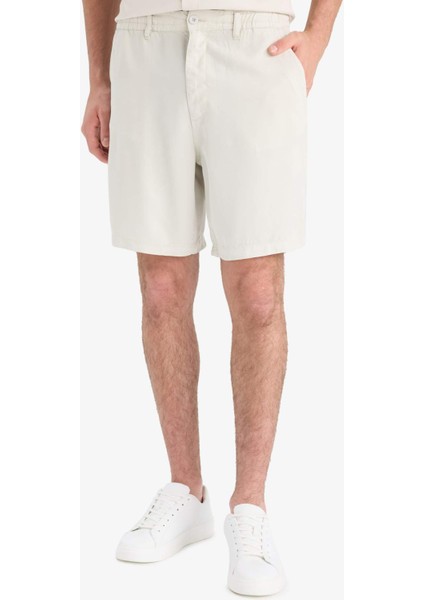 Relax Fit Tensel Bermuda Şort E0804AX25SM