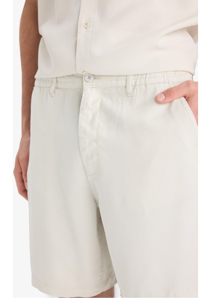 Relax Fit Tensel Bermuda Şort E0804AX25SM