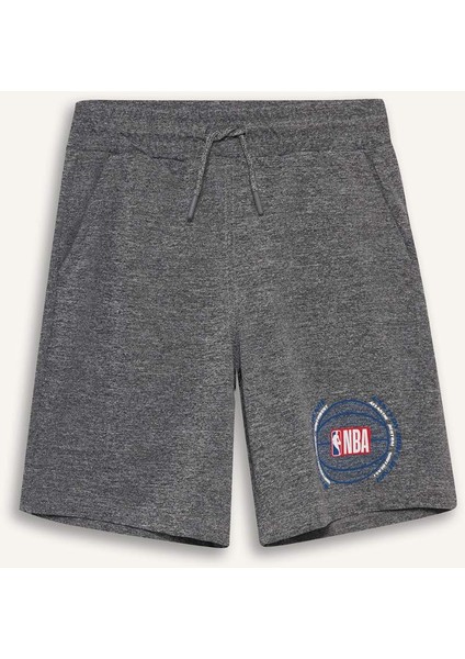 Erkek Çocuk NBA Wordmark Beli Lastikli Şort E4854A825SM