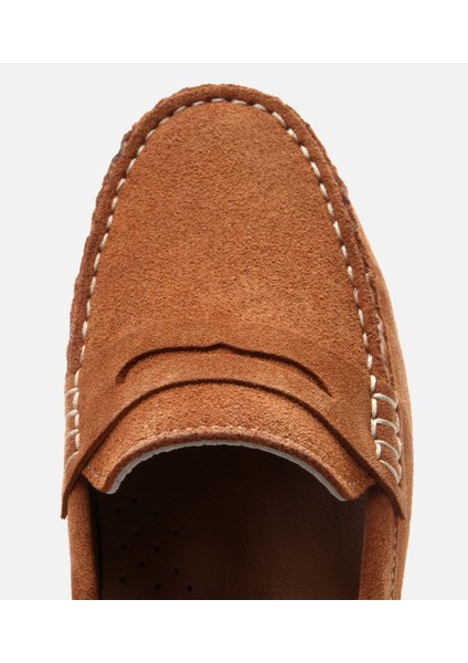 01AYH306650A370 KADIN Süet Deri Taba Günlük Loafer