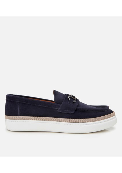 02AYH303140A680 ERKEK Süet Deri Lacivert Ultra Hafif Tabanlı Espadril