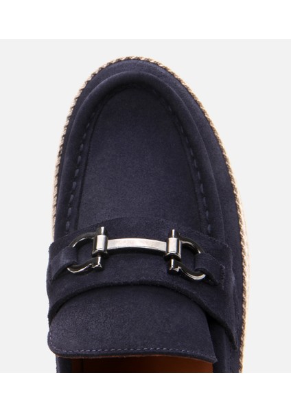 02AYH303140A680 ERKEK Süet Deri Lacivert Ultra Hafif Tabanlı Espadril