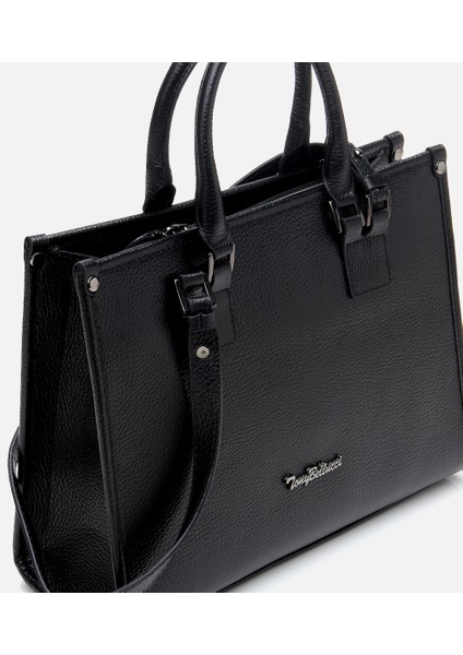 03CAH309460A100 KADIN Deri Siyah Omuz Çantası fırsatları