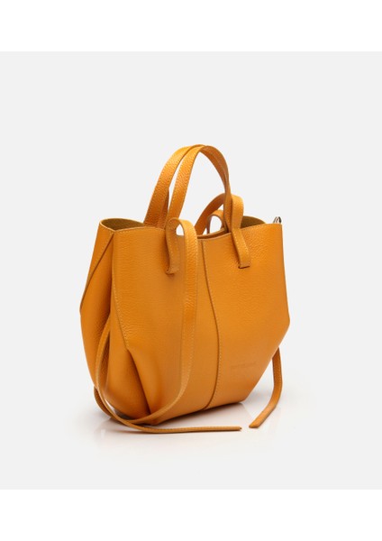 03CAH310310A350 KADIN Deri Sarı Tote Çanta fiyatları