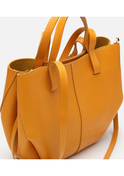 03CAH310310A350 KADIN Deri Sarı Tote Çanta fırsatları