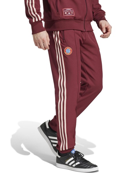AJF0588 Adidas Fc Bayern Icon Tp Erkek Eşofman Altı Bordo