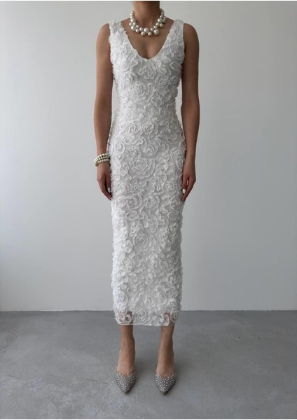 Miracotton Kren Gül Detaylı Elbise fiyatları