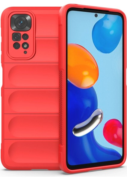 Xiaomi Redmi Note 11 Kılıf Optimum Silikon - Kırmızı Yktsn