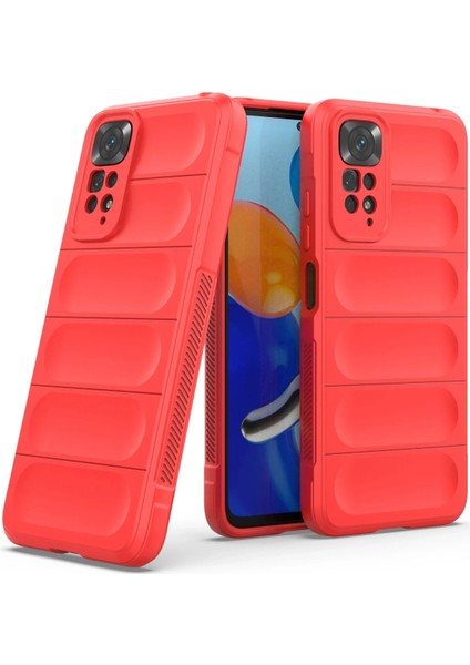 Xiaomi Redmi Note 11 Kılıf Optimum Silikon - Kırmızı Yktsn