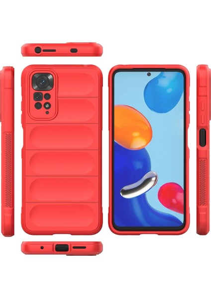 Xiaomi Redmi Note 11 Kılıf Optimum Silikon - Kırmızı Yktsn