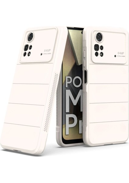 Xiaomi Poco M4 Pro 4g Kılıf Optimum Silikon - Krem Yktsn