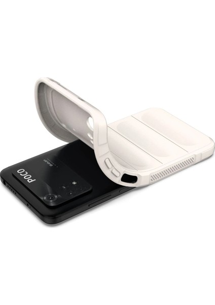 Xiaomi Poco M4 Pro 4g Kılıf Optimum Silikon - Krem Yktsn