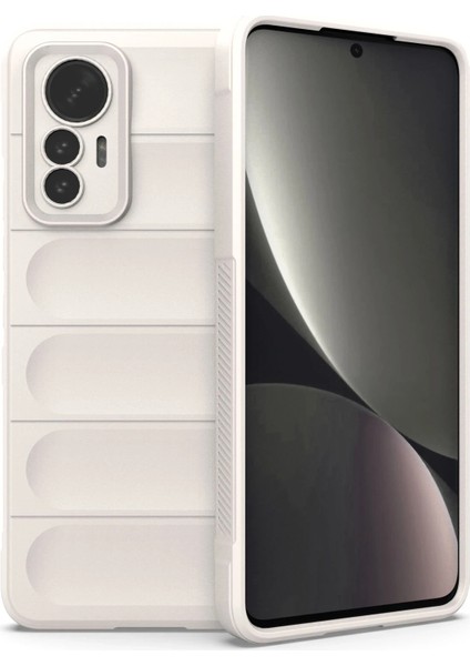Xiaomi Mi 12 Lite Kılıf Optimum Silikon - Krem Yktsn