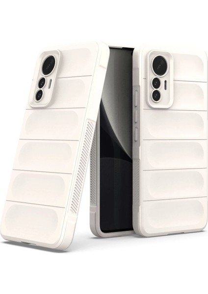 Xiaomi Mi 12 Lite Kılıf Optimum Silikon - Krem Yktsn