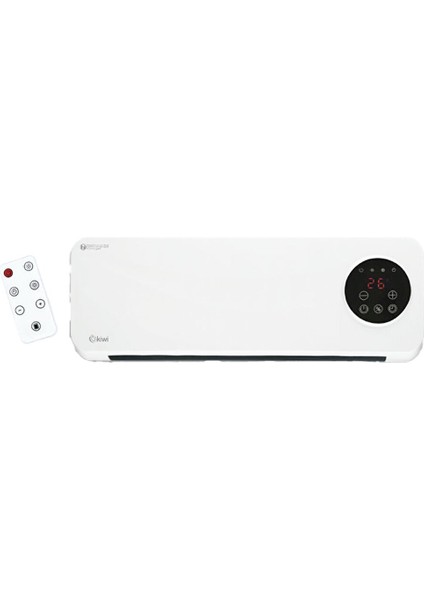 Kiwi KHT-8490 Klima Tipi Duvar Tipi Isıtıcı Fan Kumandalı - Dijital Dokunmatik Ekran 2 Kademe Isı Zaman Ayarlı 2000W (5132)
