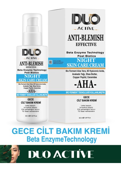 Anti- Blemısh Leke Karşıtı Cilt Bakım Kremi Gece
