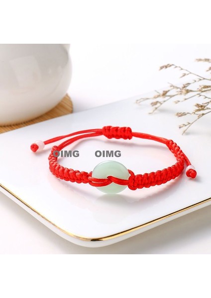 Yeni Iyi Şans Bileziği Erkek ve Kadın Ilham Verici Nimet Hediye El Dokuması Kırmızı Ip (Yurt Dışından)