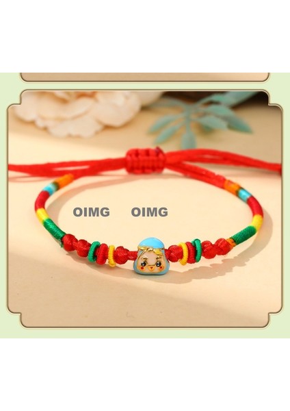 Yeni Iyi Şans Bileziği Dokuma Çocuk Modelleri Bebek Bebek Erkek ve Kadın Yetişkin Nimet Renkli Ip U Aslan Beş Renkli Çizgi El Ipi Bitmiş Ürünler (Yurt Dışından)