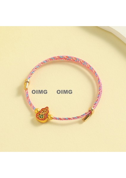 Yeni Iyi Şans Bileziği Dokuma Çocuk Modelleri Bebek Bebek Erkek ve Kadın Yetişkin Nimet Renkli Ip U Aslan Beş Renkli Çizgi El Ipi Bitmiş Ürünler (Yurt Dışından)