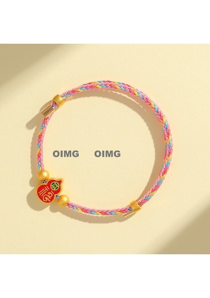 Yeni Iyi Şans Bileziği Dokuma Çocuk Modelleri Bebek Bebek Erkek ve Kadın Yetişkin Nimet Renkli Ip U Aslan Beş Renkli Çizgi El Ipi Bitmiş Ürünler (Yurt Dışından)