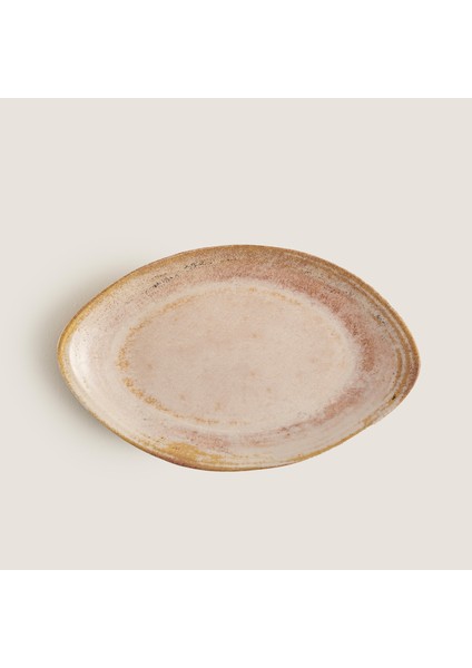Mione Kayık Tabak 35 cm Bej